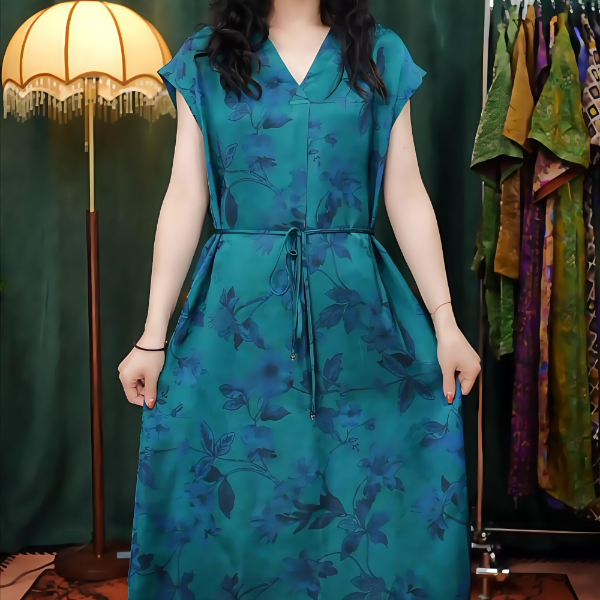 一帘幽梦重磅老料柜子款连衣裙连衣裙显瘦i