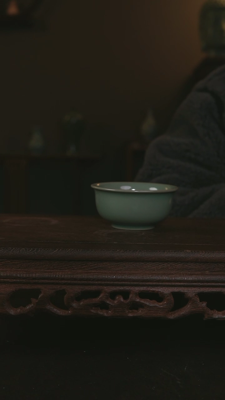 【闪购商品】其他仿古手工青绿小碗杯