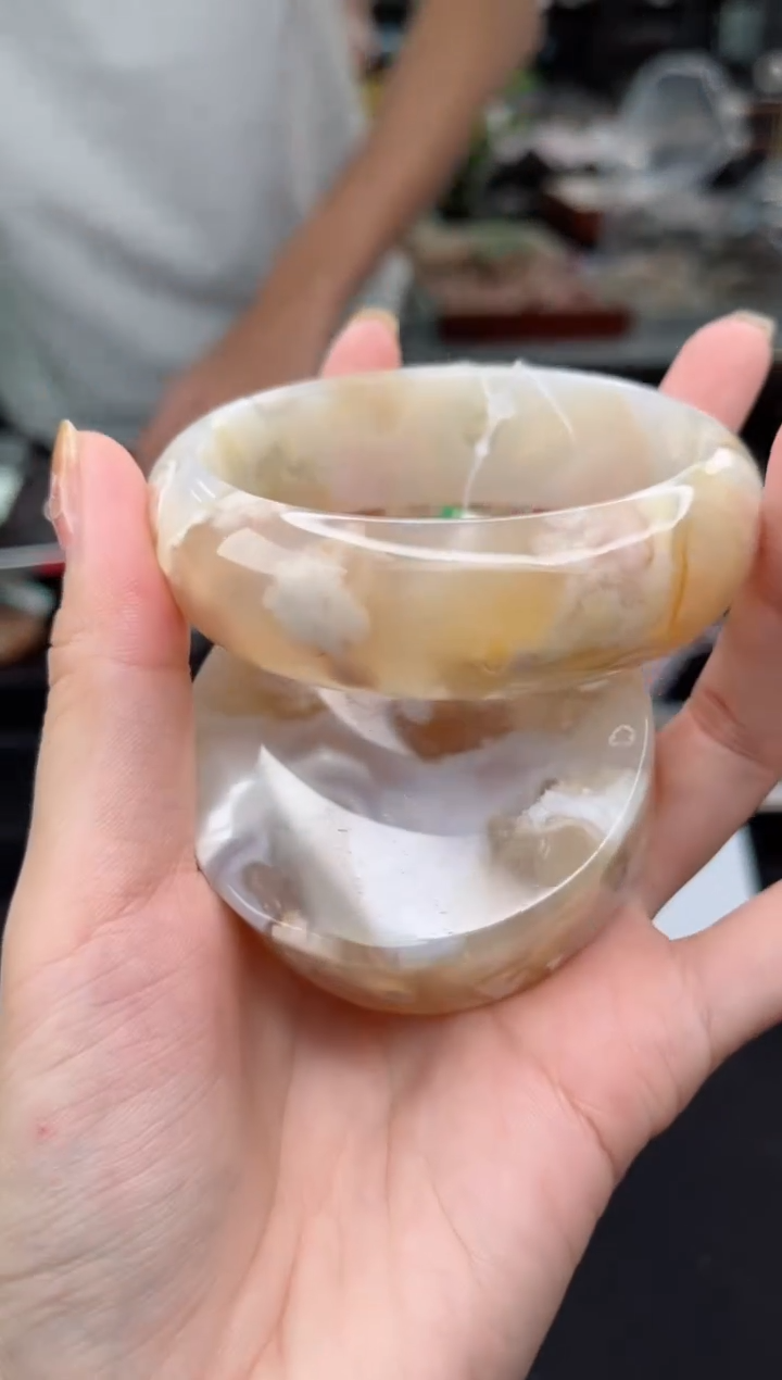 【闪购商品】石英质玉手镯未镶嵌60圈口（赠品镯心）3650445