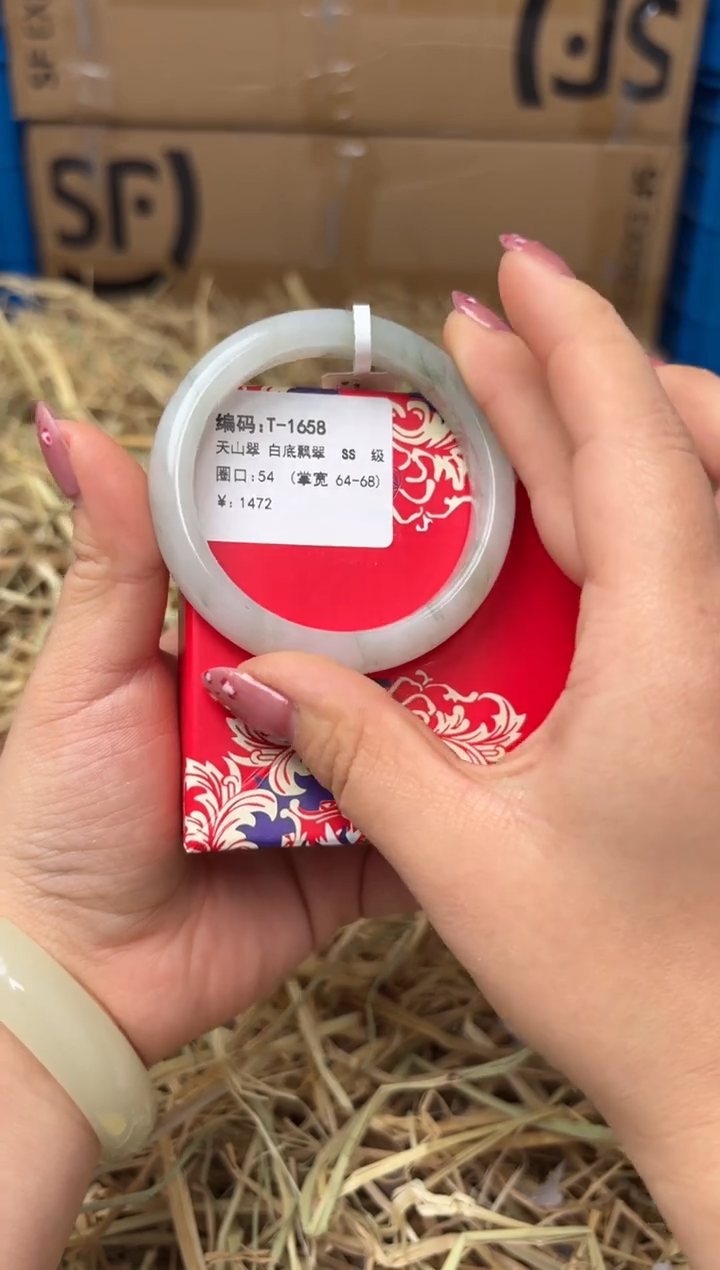 未镶嵌手镯石英质玉T-1658
