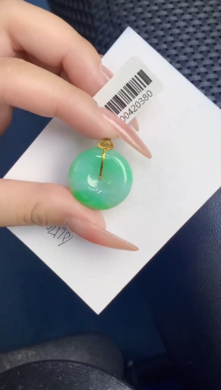 【闪购商品】翡翠颈饰18K金镶嵌000000000