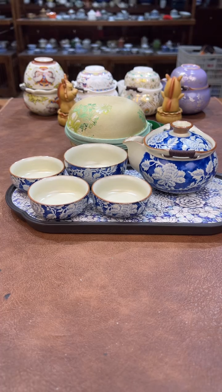 真的很便宜会开片的旅行茶具