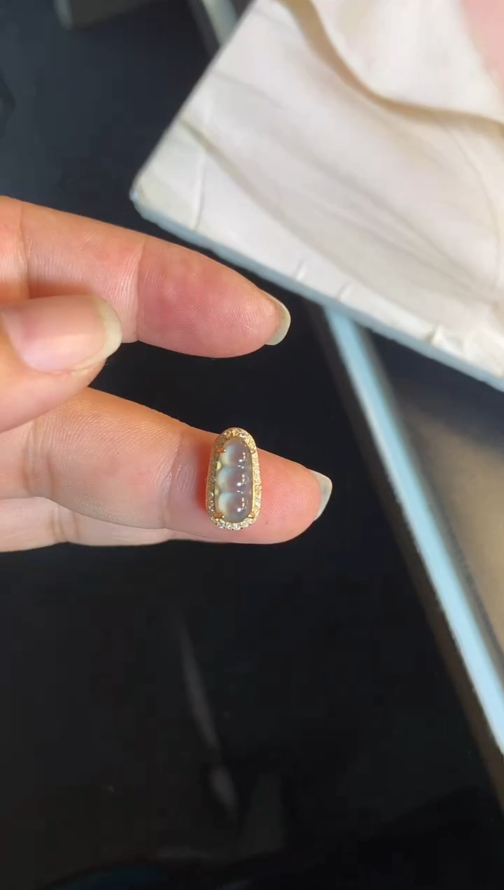 吊坠(不含链)银S925镶嵌翡翠1