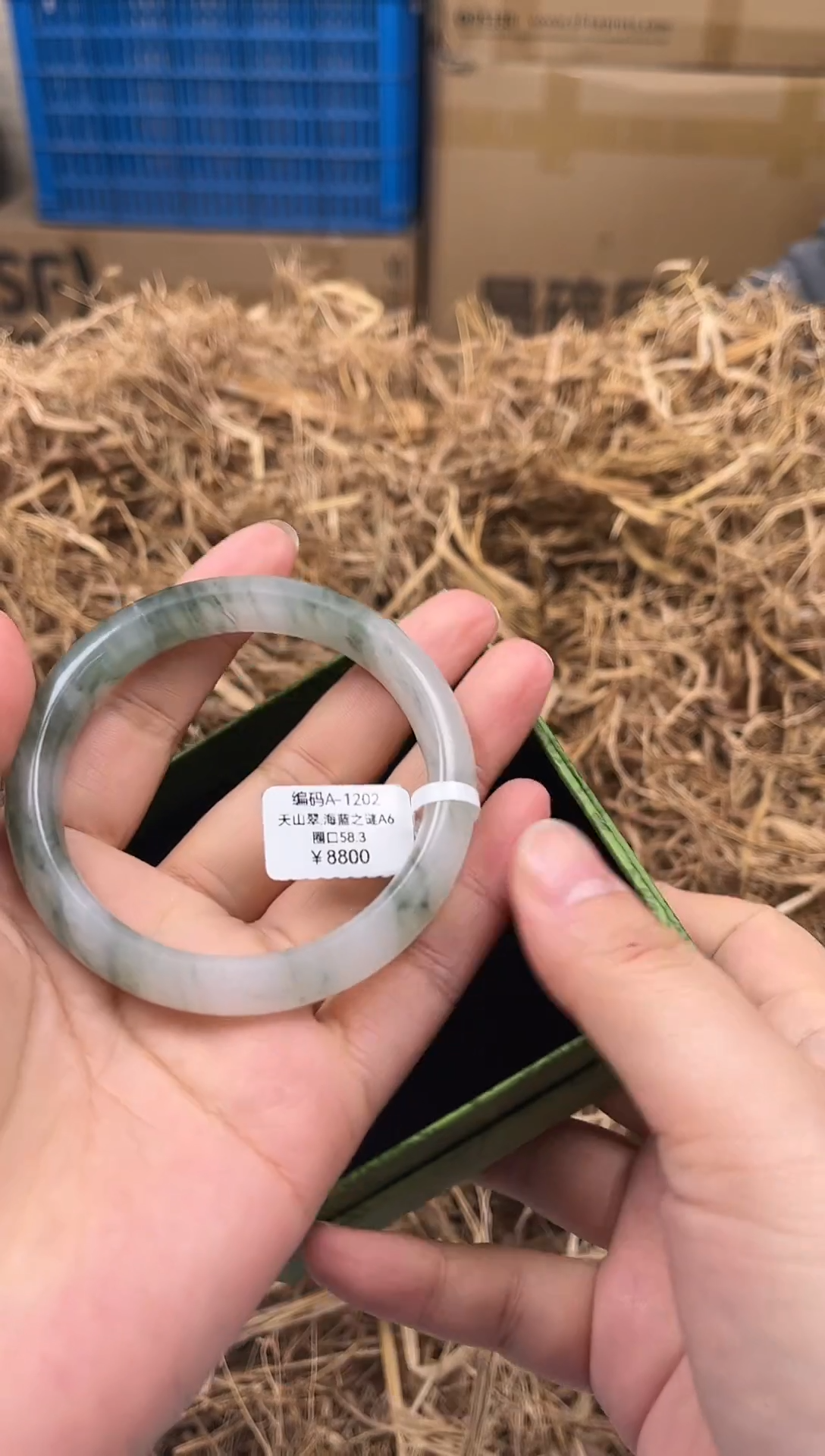 未镶嵌手镯石英质玉编码A1202