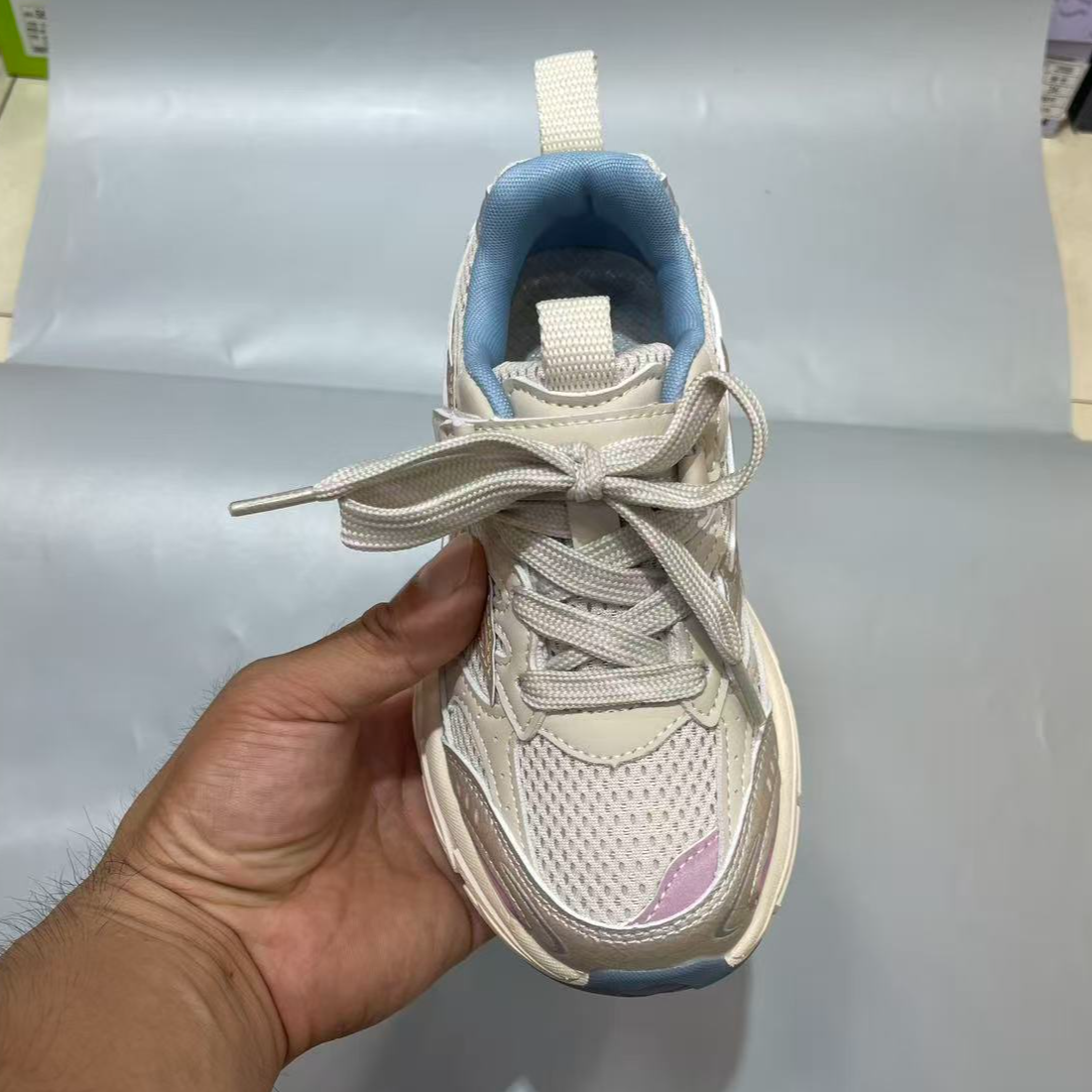 秋季新款双网 97809儿童休闲舒适百搭时尚运动老爹鞋