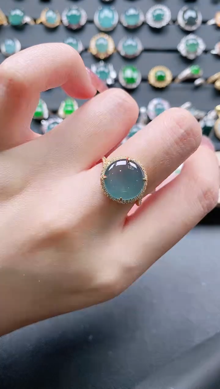 【闪购商品】翡翠戒指银S925镶嵌11111111