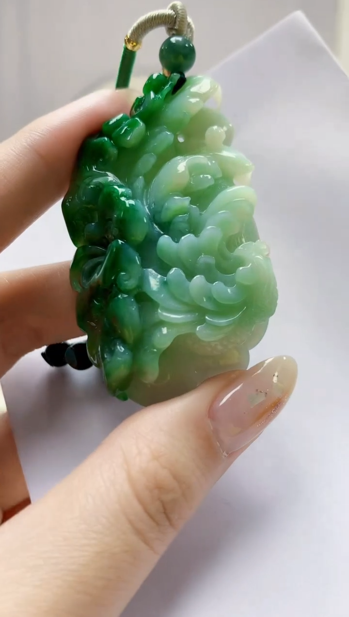 未镶嵌定制翡翠3099jw-毛货挂件26