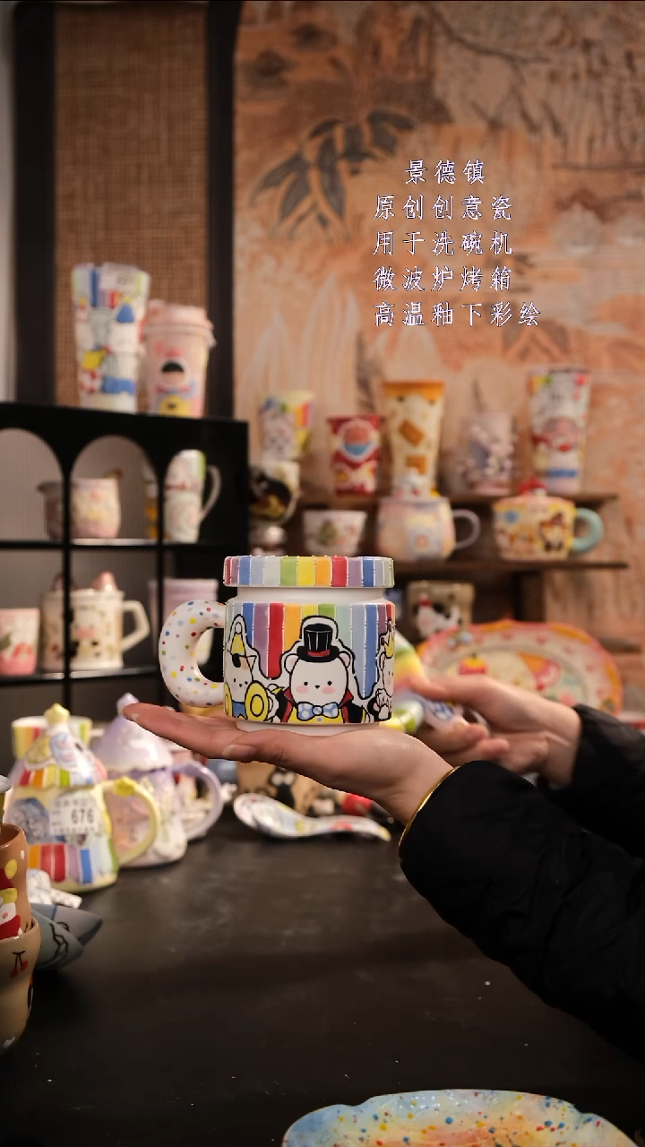 摆件陶旺的可以陶瓷设计师款