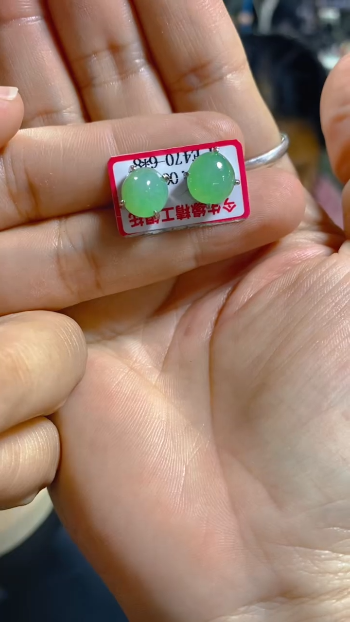 【闪购商品】翡翠耳饰未镶嵌0732943609多样性发一