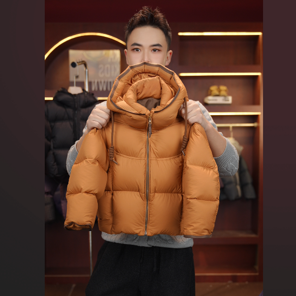 KA儿童白鸭绒羽绒服冬季新款中大童保暖爱玛橙羽绒服外套连帽加厚