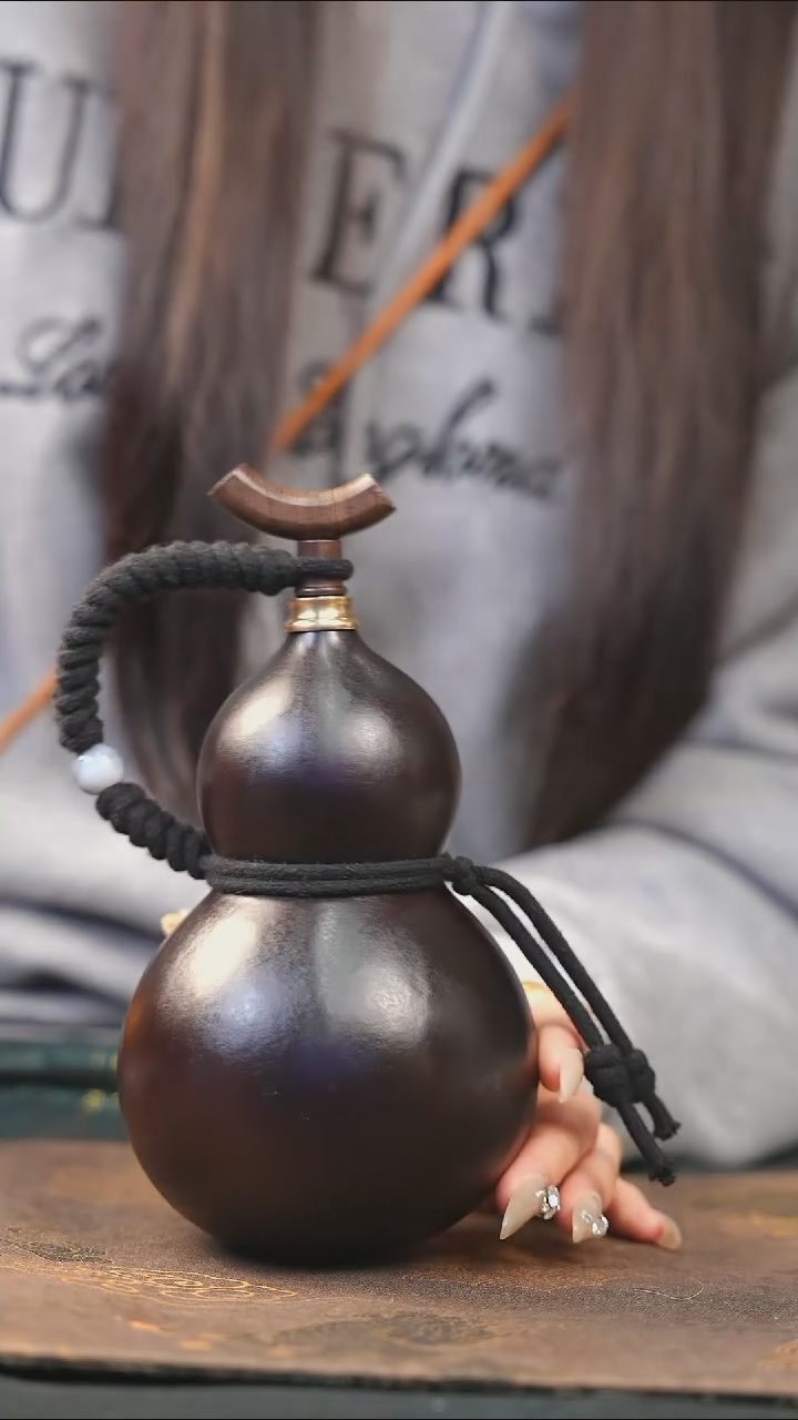 【闪购商品】XJ303大漆酒葫芦不包手串及旋转底座
