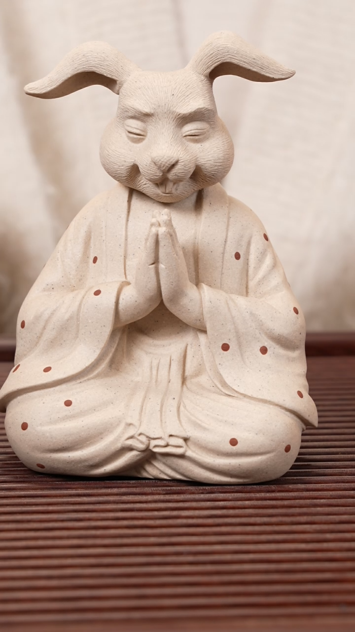 【闪购商品】紫砂茶宠紫砂兔仙