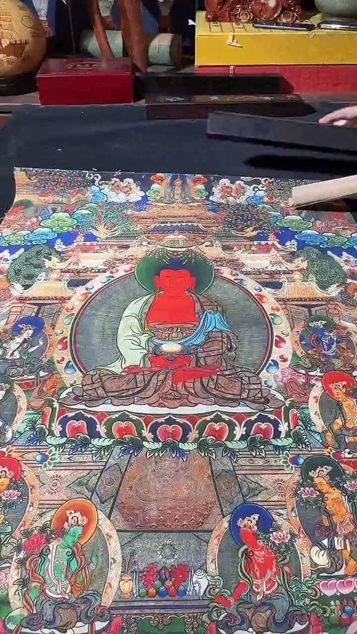 卷轴画藏式珍藏彩绘艺术馆90