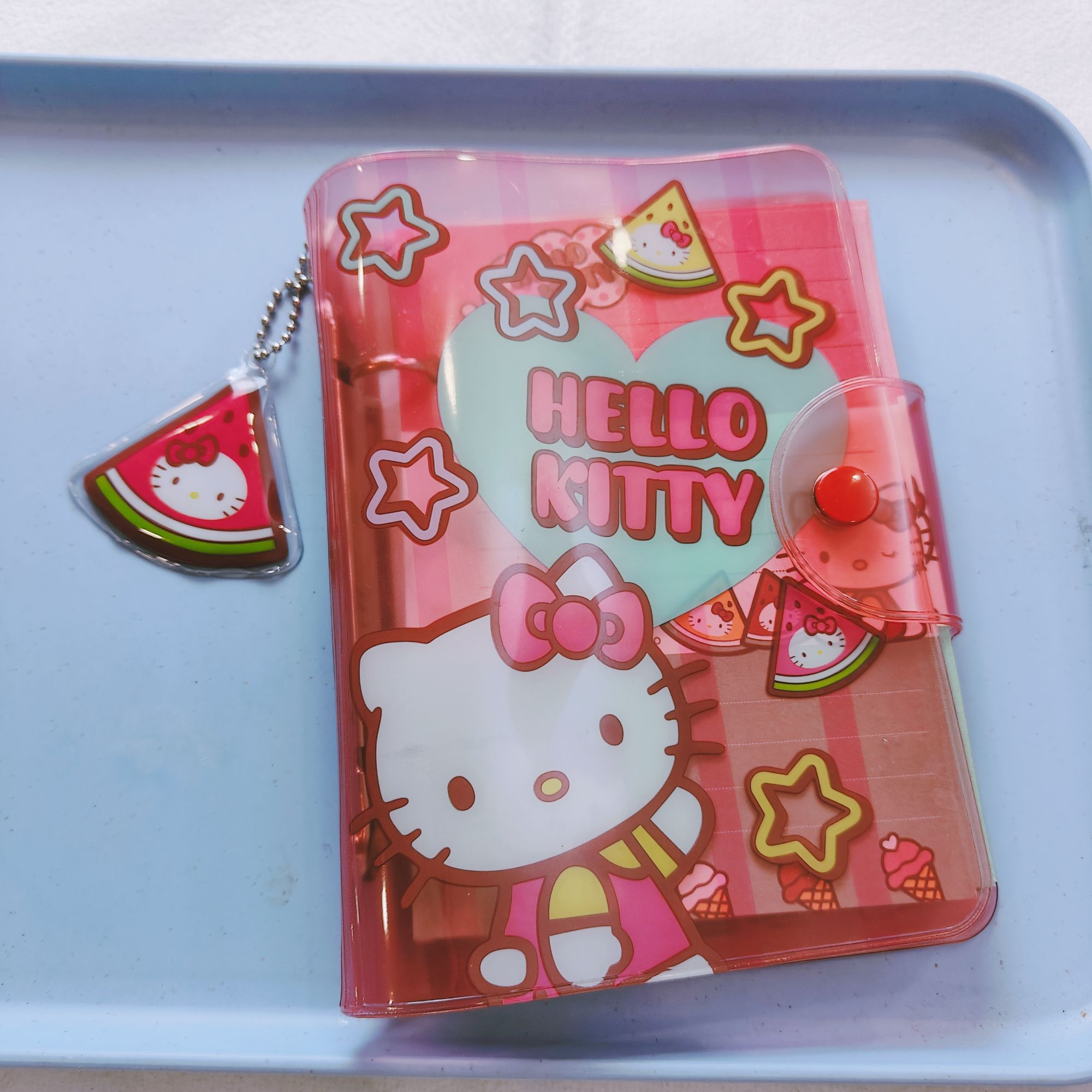【贰野精选】Hello KittyA6活页本，带两种双面印刷内页+小挂件