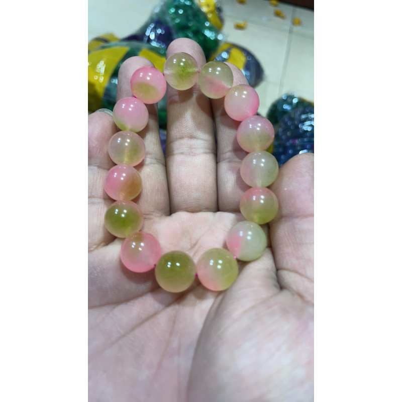 D   745 卡14春彩粉手串