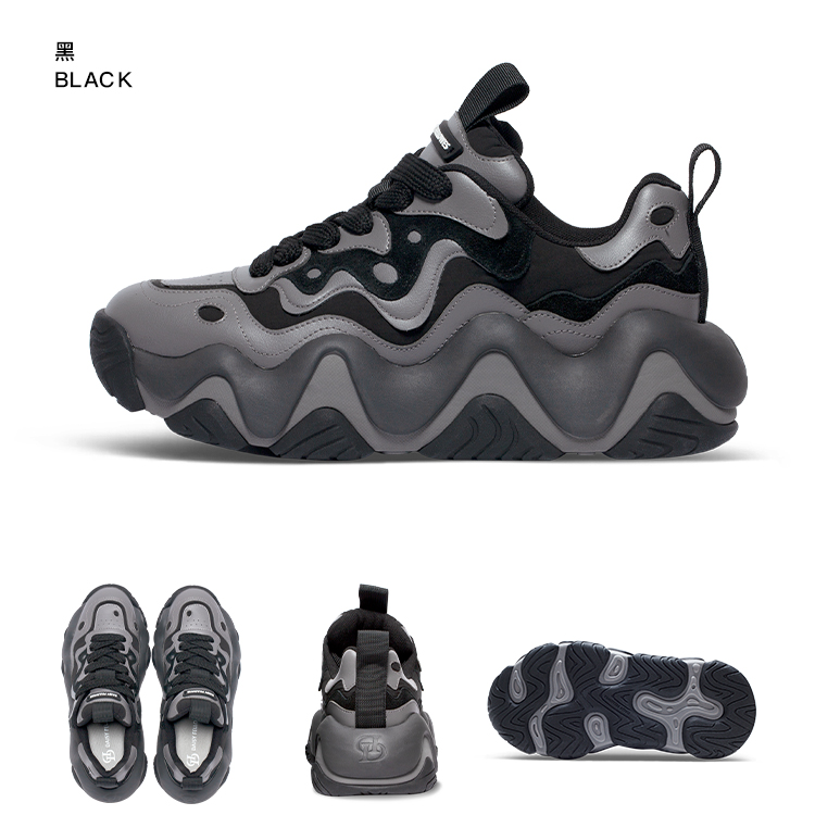 阔腿裤必备鞋情侣轻奢百搭增高蛋糕鞋子男女厚底网红老爹松糕鞋女