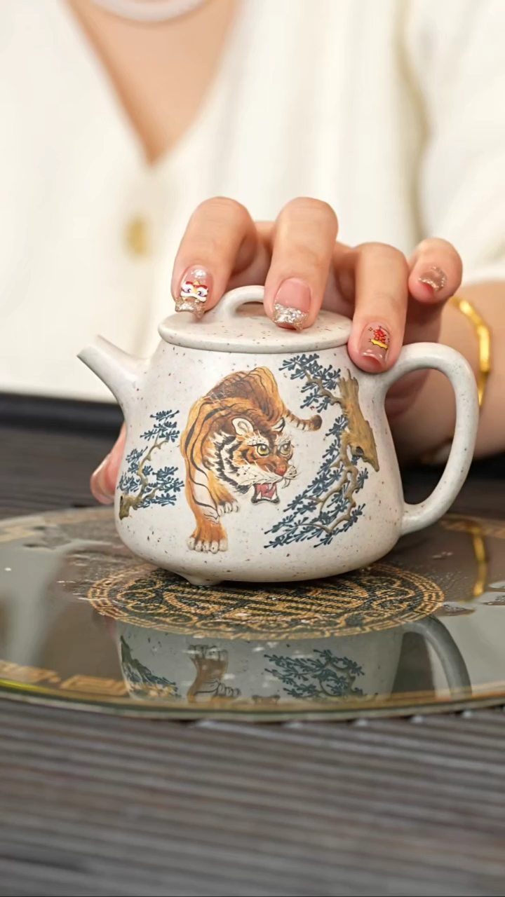 【闪购商品】紫砂茶壶RQX  白泥 高石瓢 