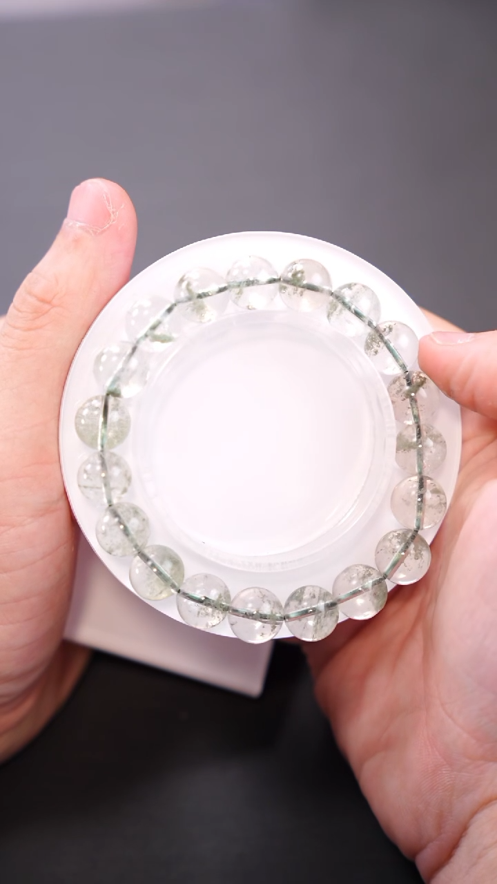 【闪购商品】水晶单圈未镶嵌Q104绿幽灵单圈约11mm