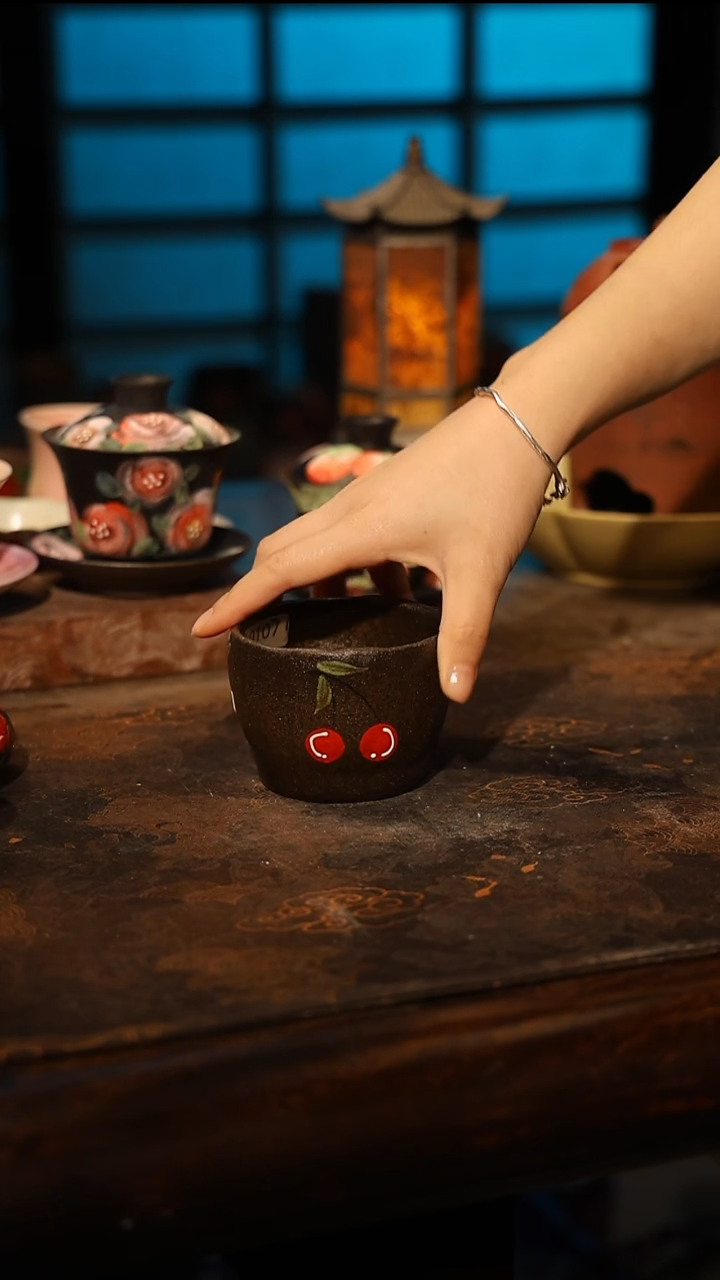 陶瓷景德镇高温釉下彩手工手绘款式@A0107@