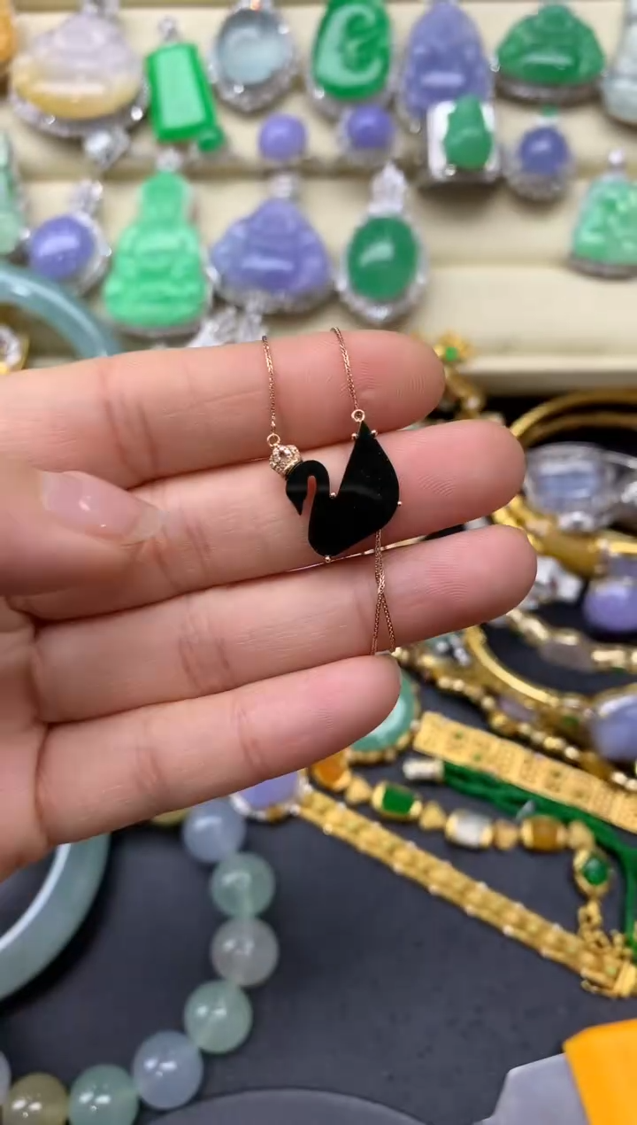 【闪购商品】翡翠颈饰18K金镶嵌234-中国好珍宝