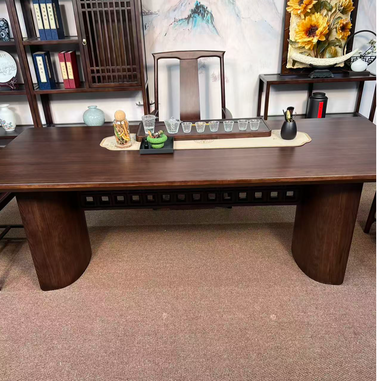 直播间协商配置定制改价链接茶桌椅泡茶桌家用办公室多用组合中式