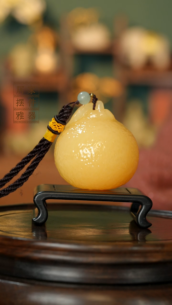 玉《大吉大利橘子》摆件