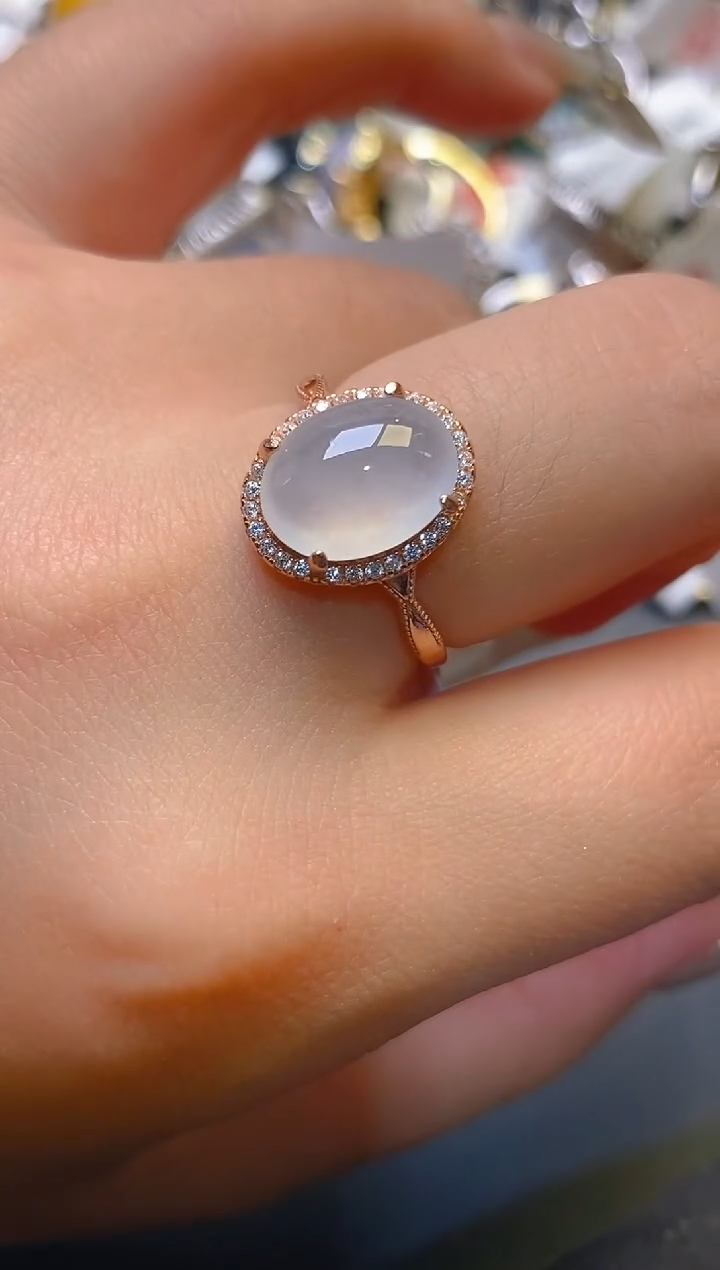 【闪购商品】翡翠耳饰银S925镶嵌天然A货翡翠1