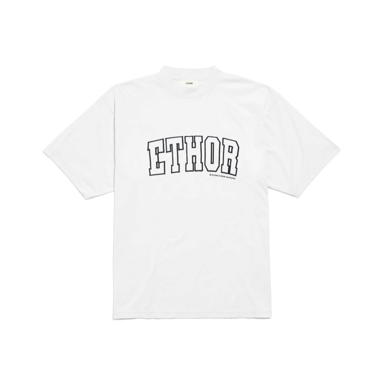 ETHOR 25秋冬 -386T LOGO贴布绣短袖T恤