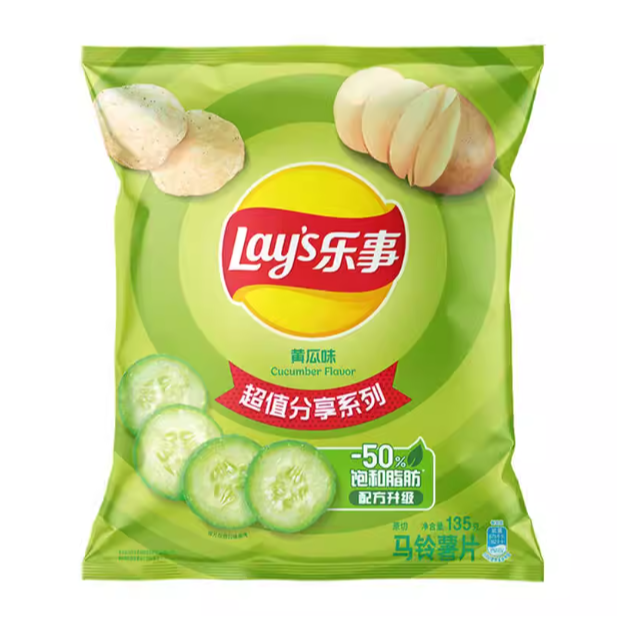 乐事黄瓜味薯片135g
