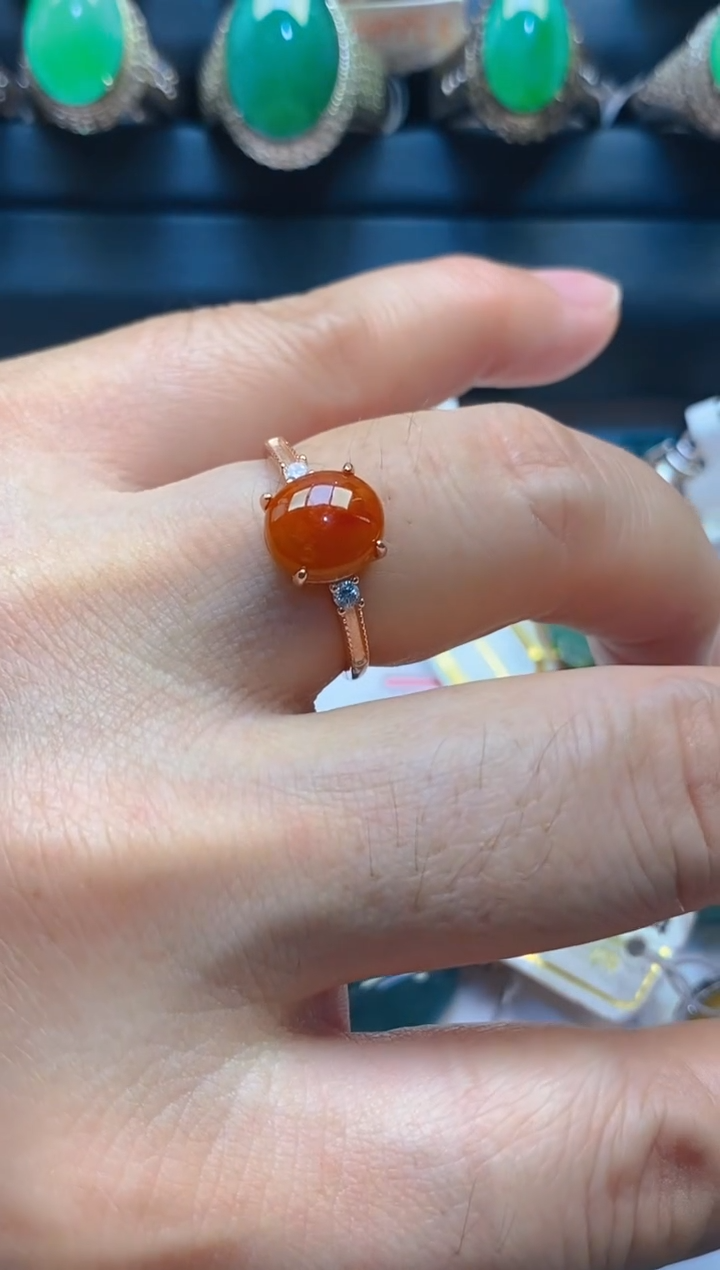 【闪购商品】翡翠耳饰银S925镶嵌天然A货翡翠1