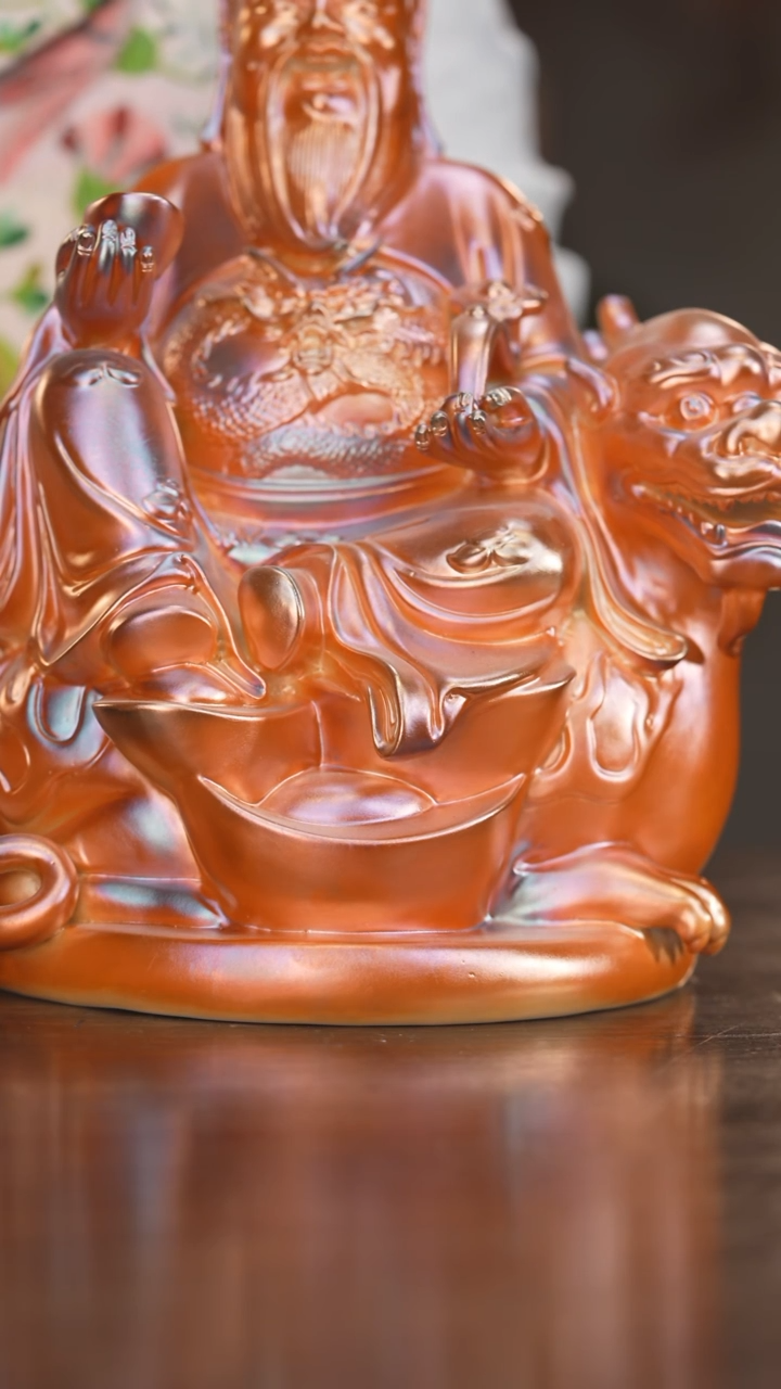 【闪购商品】杯76柴房陶瓷丨金红财神