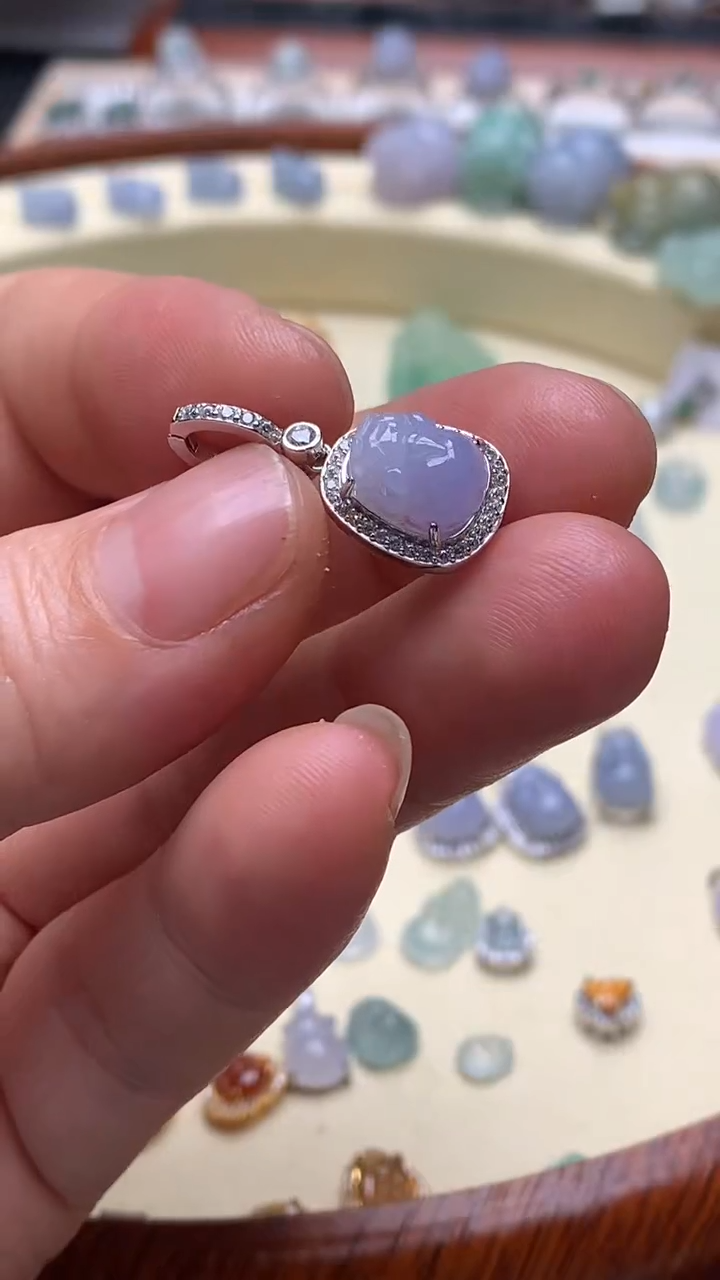 【闪购商品】翡翠颈饰银S925镶嵌翡翠镶嵌貔貅