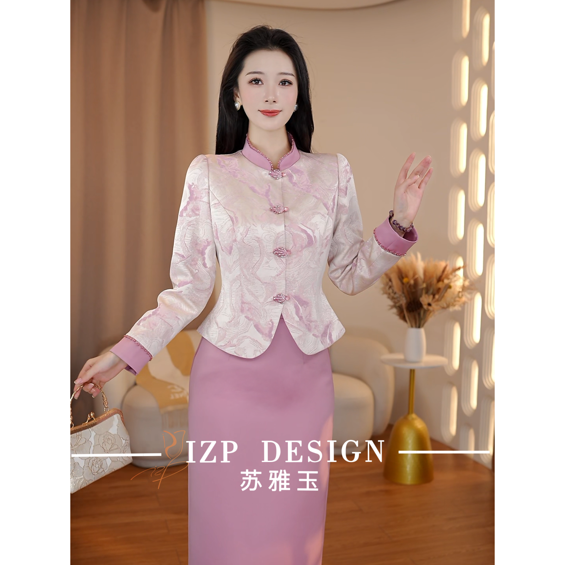 【春季新款】苏雅玉 IZP<漱玉>新中式两件套装 PM41790+82398