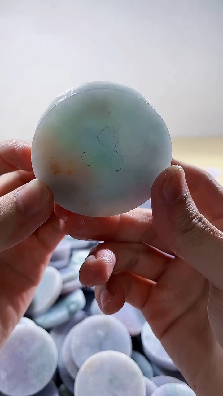 【闪购商品】翡翠裸石缅甸翡翠A货文155