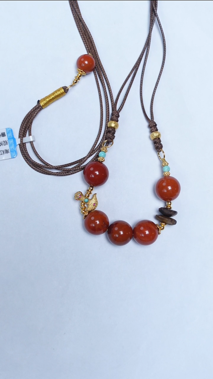 颈饰未镶嵌南红玛瑙南红圆珠项链9-12mm