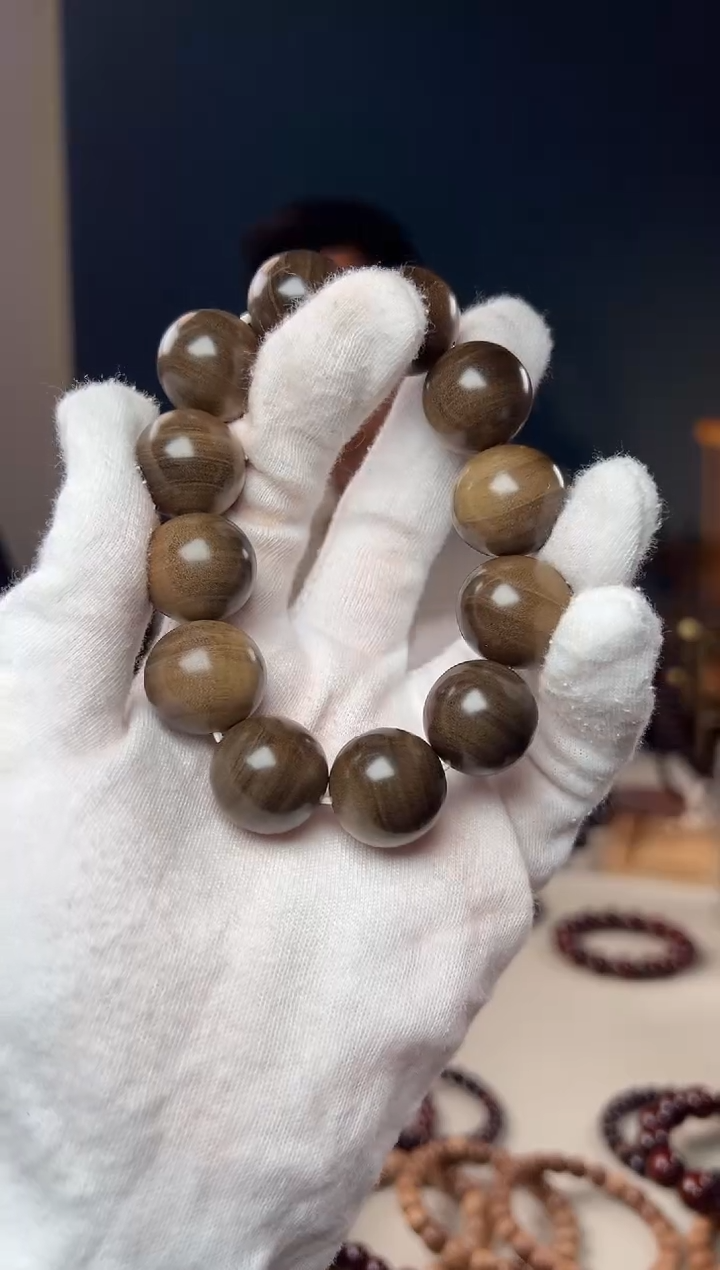 檀香木手串/手链章****)2.0 阴沉老山檀 无科技