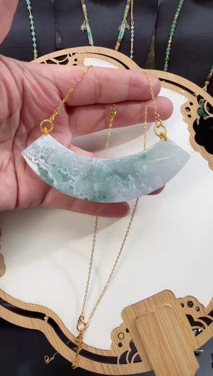 【闪购商品】翡翠颈饰未镶嵌拍照