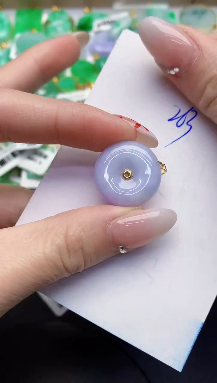 【闪购商品】翡翠颈饰18K金镶嵌000000000000