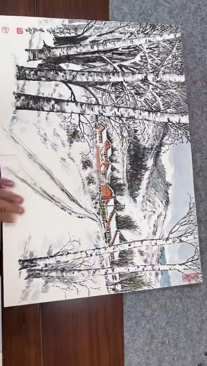 国画DH-LS老师绘画作品