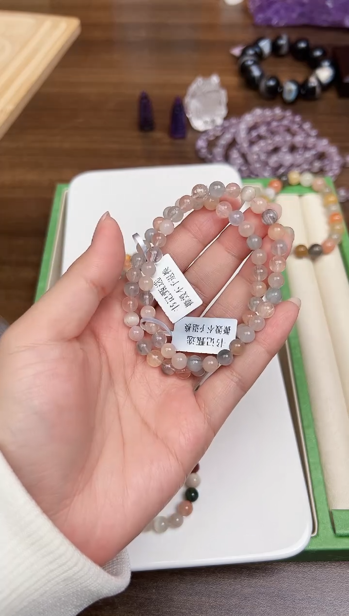 未镶嵌手链水晶悦4068 约6mm