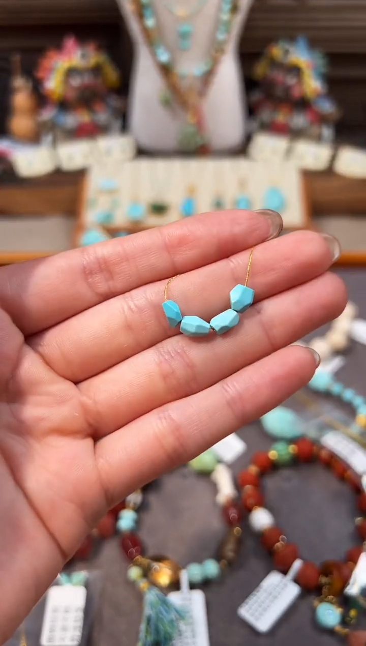 未镶嵌绿松石配饰绿松石配饰隔珠