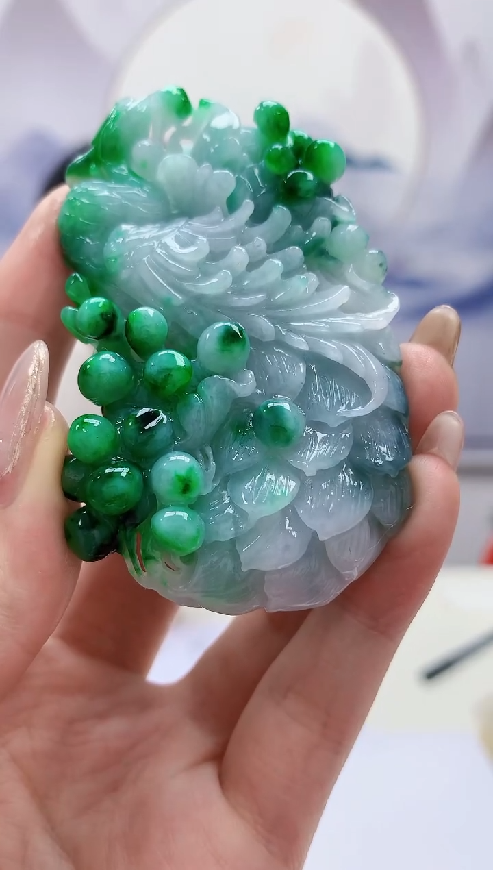 【闪购商品】定制翡翠未镶嵌4925jw-毛货挂件99