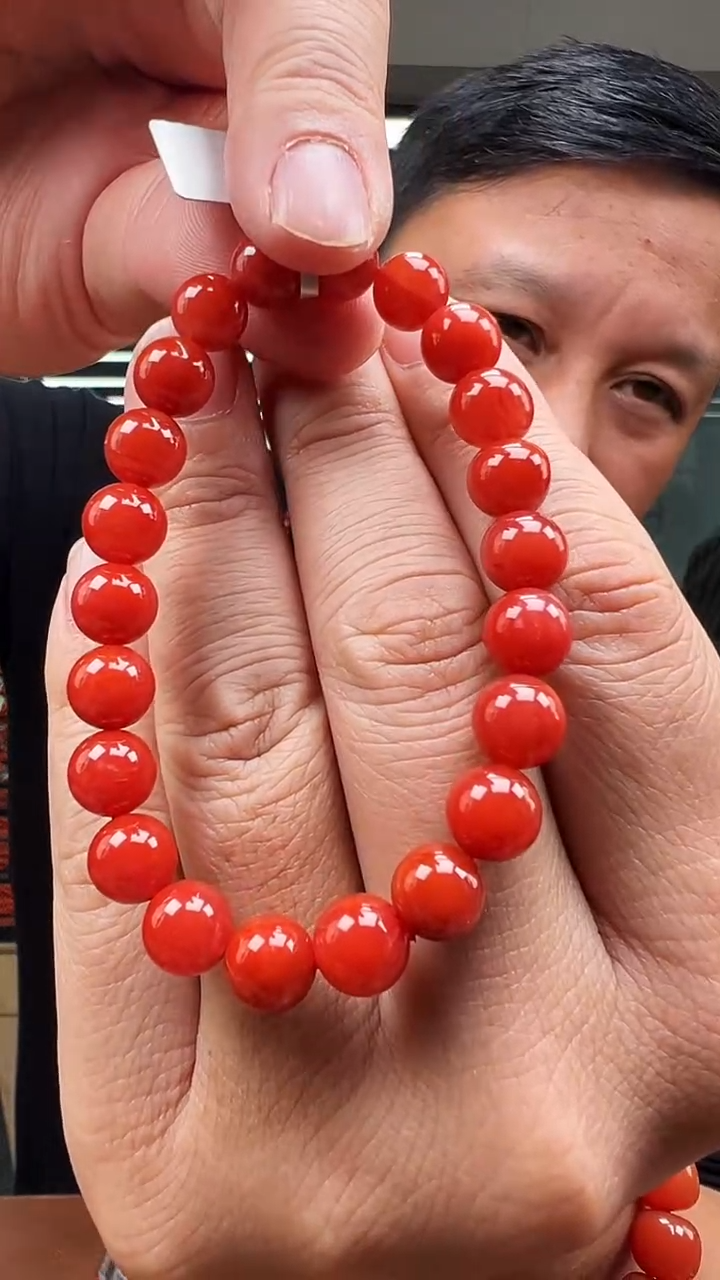 未镶嵌珠串南红玛瑙C05云南保山洞子料8mm+