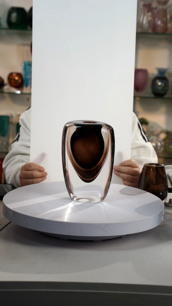 【闪购商品】琉璃【弘扬】高20轻奢琉璃花器微瑕福利