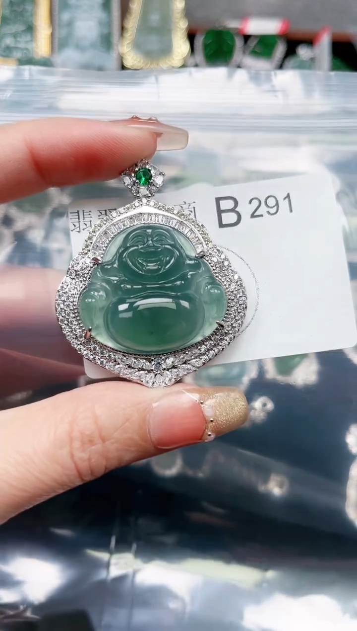 【闪购商品】翡翠颈饰未镶嵌291赠皮绳