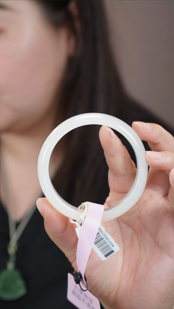 和田玉手镯未镶嵌31【柚子来啦】和田玉拍一发一60