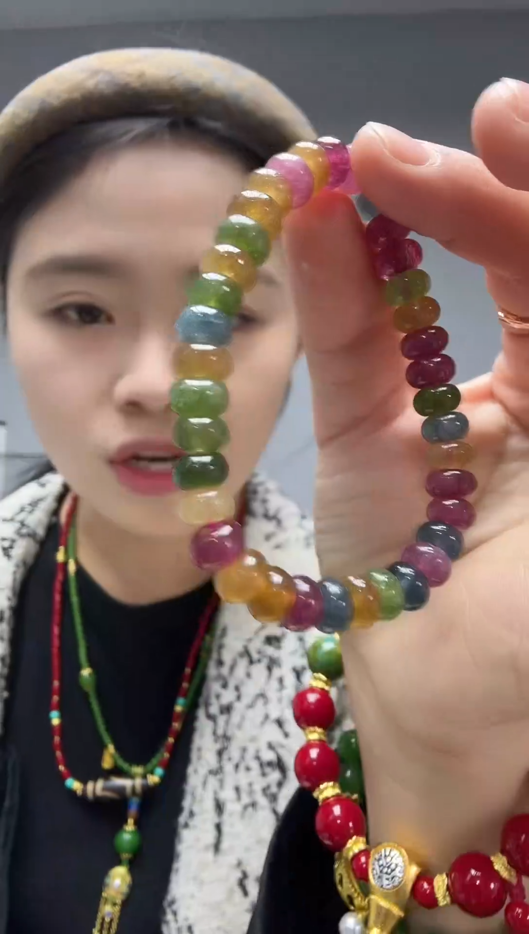 无非金属大圆珠宝高货颈饰