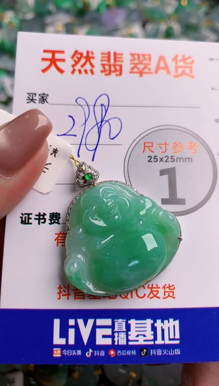 翡翠18K金镶嵌颈饰0230604903