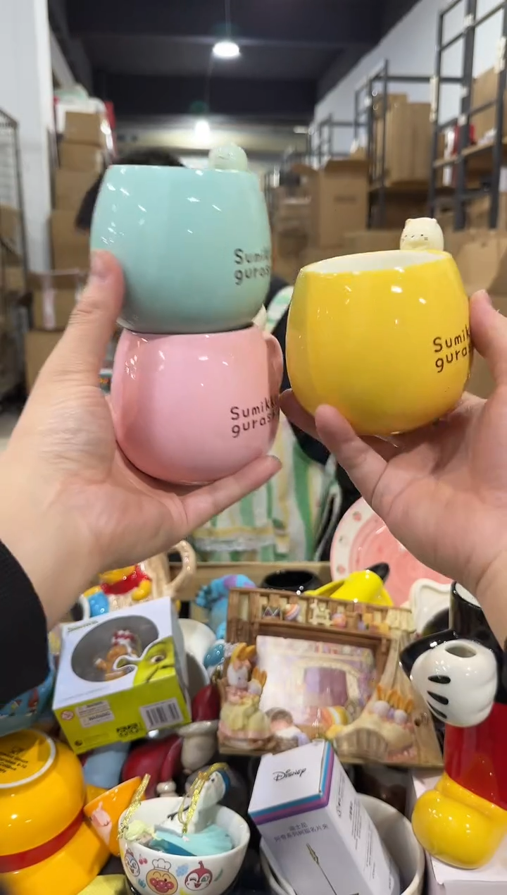 瓷片角落生物鸡蛋杯3件套