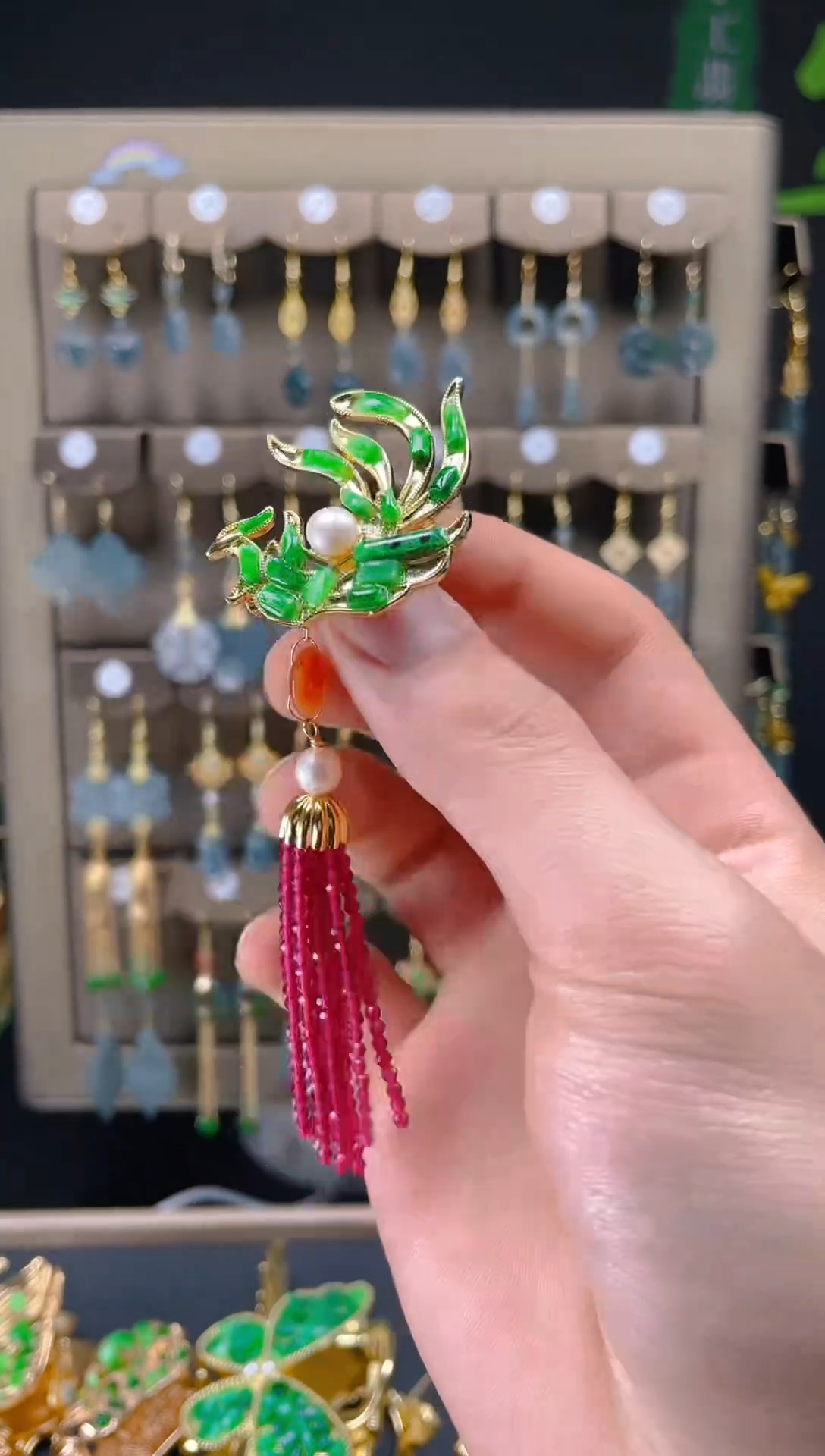 【闪购商品】翡翠耳饰合金0117翡翠饰品